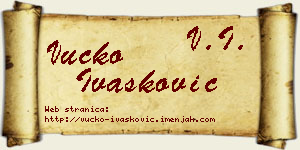 Vučko Ivašković vizit kartica